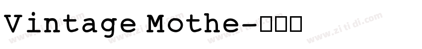 Vintage Mothe字体转换